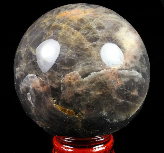 Polished, Black Moonstone Sphere - Madagascar #78942